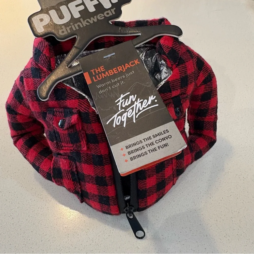 Puffin Drink Coozie Lumberjack Drinkwear